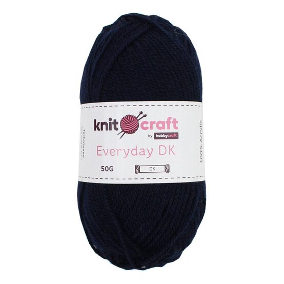 Knitcraft Navy Everyday DK Yarn 50g image number 1