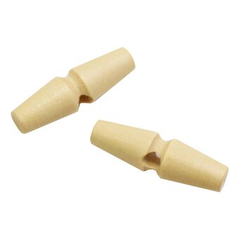 Hemline One Hole Toggles 40mm 2 Pack