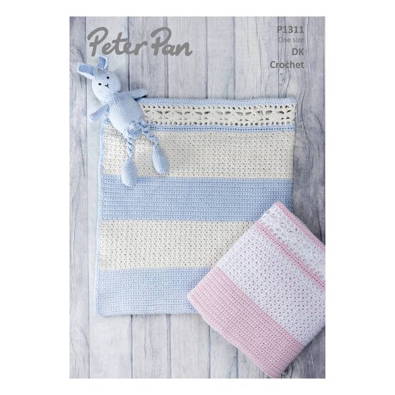 Peter Pan Baby Cotton Crochet Blanket Digital Pattern P1311 image number 1