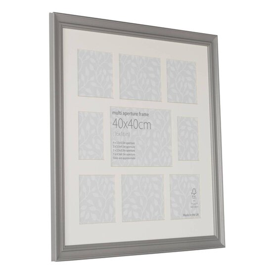 Vintage Grey Multi-Aperture Frame 40cm x 40cm image number 1