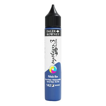 Daler-Rowney System3 Phthalo Blue Fluid Acrylic 29.5ml (142)