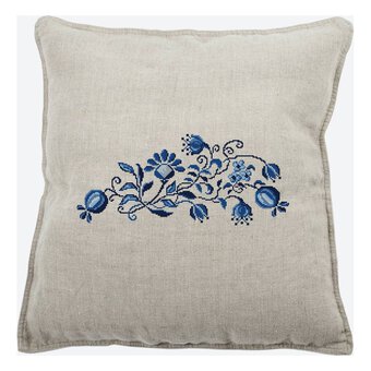 FREE PATTERN DMC Indigo Bouquet Cross Stitch 0164