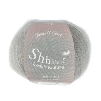 James C Brett Whisper Grey Shhh DK Yarn 100g