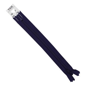 YKK Dark Purple Dress and Skirt Zip 18cm