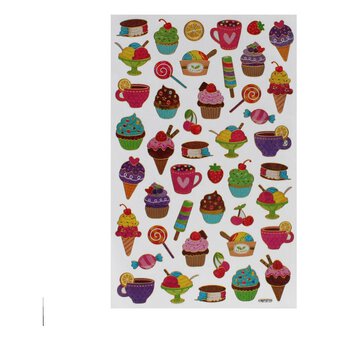 Large Dessert Laser Stickers Set