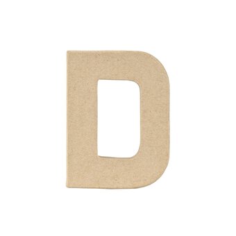 Mini Mache Letter D 10cm
