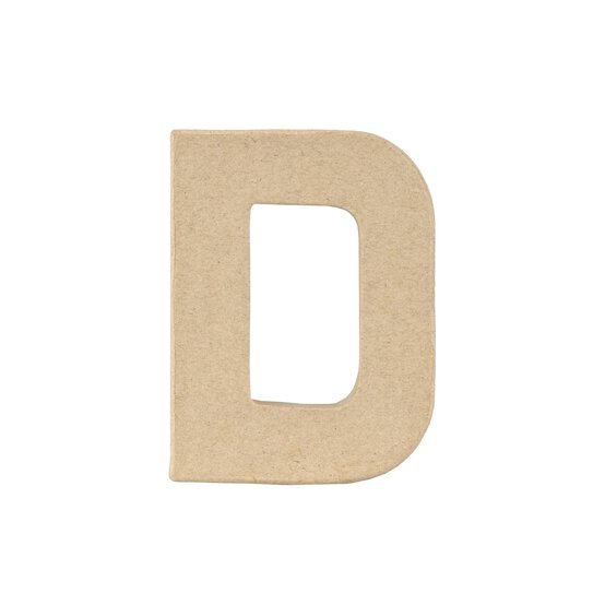 Mini Mache Letter D 10cm image number 1