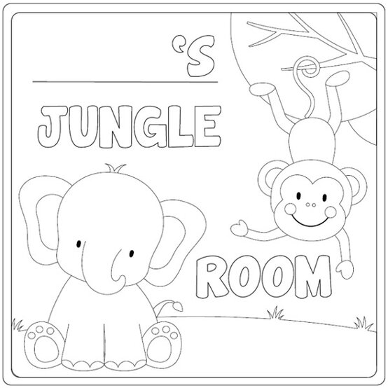 FREE Bedroom Door Sign Colouring In Downloads image number 1