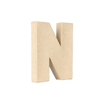 Mini Mache Letter N 10cm