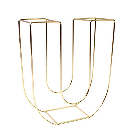 Soft Gold Wire Letter U 15cm image number 1