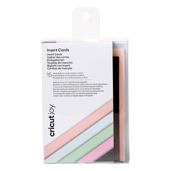 Cricut Joy Macaron Insert Cards 3.5 x 4.9 Inches 15 Pack image number 1