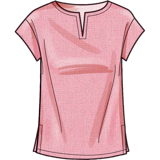 Simplicity Tops in Two Lengths Sewing Pattern S9274 (6-14) image number 4