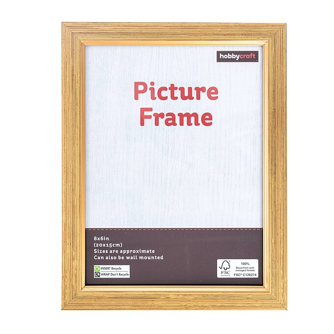 Buy Hobbycraft Gold Effect Picture Frame 20cm x 15cm for N/A 0.0