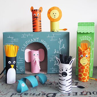 How to Make Cardboard Zoo Rolls