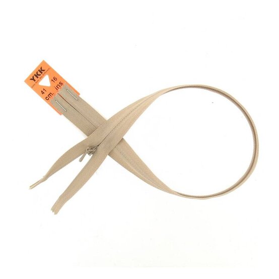 YKK Fawn Concealed Zip 41cm image number 1