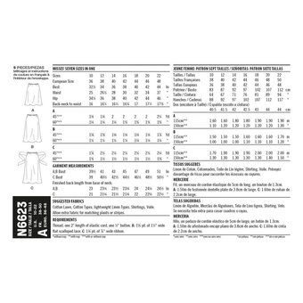 New Look Women's Skirt Sewing Pattern N6623