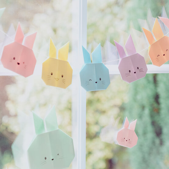 How to Fold an Origami Bunny Face image number 1