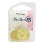 Hemline Yellow Basic Scalloped Edge Button 4 Pack image number 2