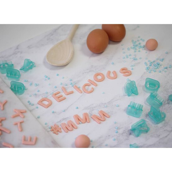 Alphabet and Number Icing Cutter Set 40 Pieces image number 3