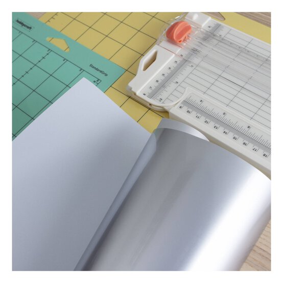 Silver PU Iron-On Vinyl 12 x 24 Inches image number 7