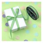 Lime Gingham Ribbon 9mm x 5m image number 5