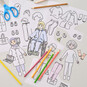 Free Paper Doll Colouring Sheets image number 1