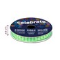 Lime Gingham Ribbon 6mm x 5m image number 4