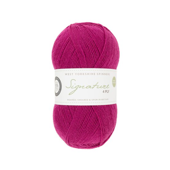 West Yorkshire Spinners Fuchsia Signature 4 Ply 100g image number 1
