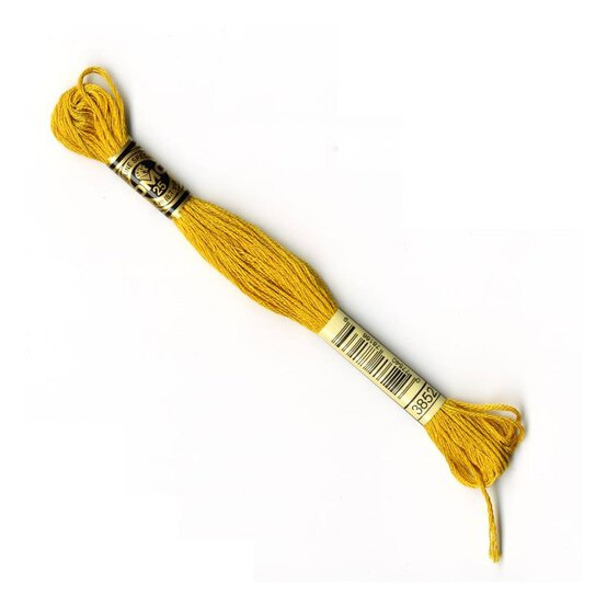 DMC Yellow Mouline Special 25 Cotton Thread 8m (3852) image number 1