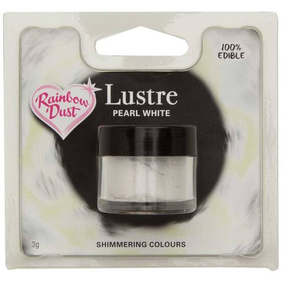 Rainbow Dust Pearl White Edible Lustre Powder 3 g image number 4