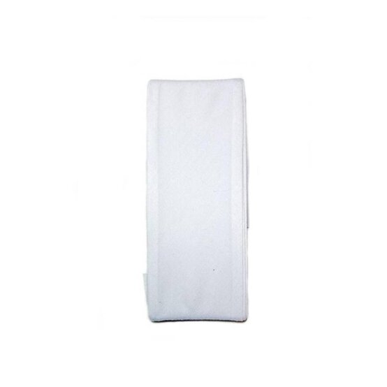 White Poly Cotton Bias Binding 50mm x 2.5m image number 1