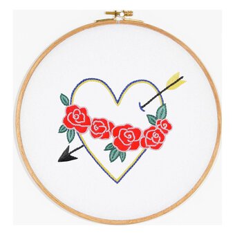 FREE PATTERN DMC Heart and Arrow Embroidery 0249
