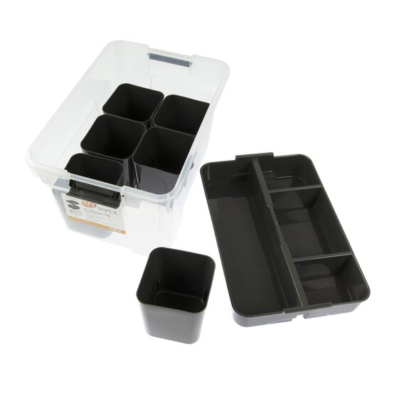 Ezy Storage Sort It 8L Container with Tray and 6 Cups image number 1