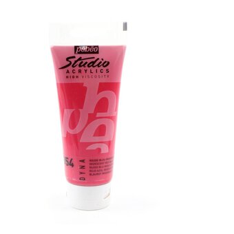 Pebeo Dyna Red Blue Studio Acrylic Paint 100ml
