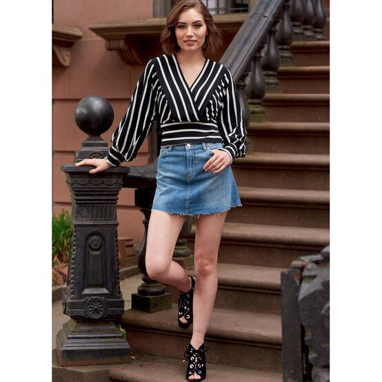 McCall&rsquo;s Beverley Tops Sewing Pattern M8145 (16-24) image number 5