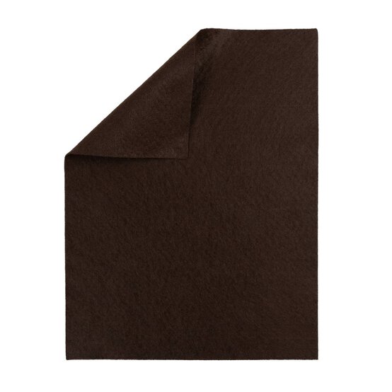 Cocoa Polyester Felt Sheet A4 image number 1