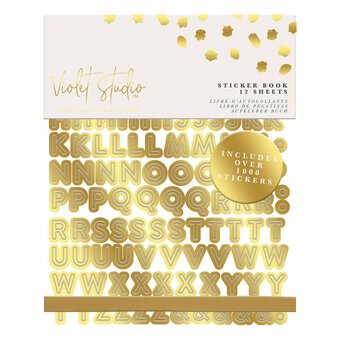 Violet Studio Alphabet and Number Sticker Book 1400 Pieces