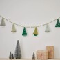 How to Knit a Christmas Tree Garland image number 1