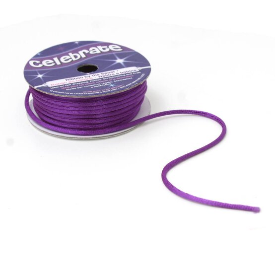 Purple Ribbon Knot Cord 2mm x 10m image number 3
