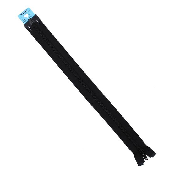 YKK Black Nylon Open End Zip 36cm image number 2