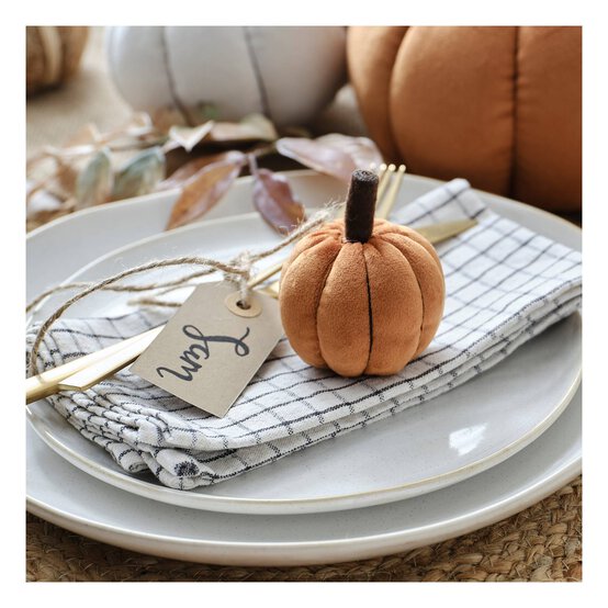 Rust Plush Pumpkin 6.5cm