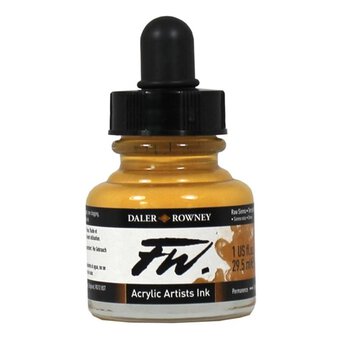 Daler-Rowney Raw Sienna FW Artists Ink 29.5ml