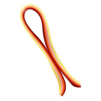 Yellow and Red Quilling Paper Strips 100 Pack