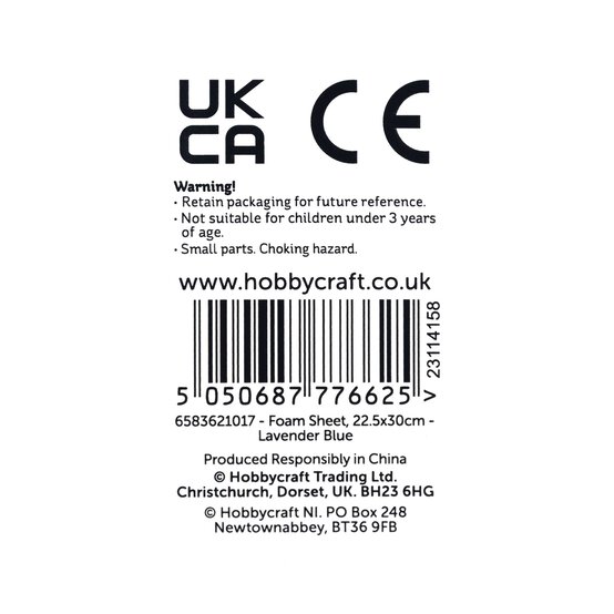 Lavender Blue EVA Foam Sheet 22.5cm x 30cm image number 5