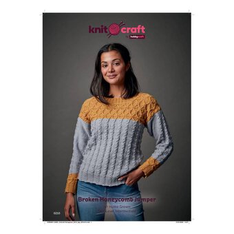 Knitcraft Broken Honeycomb Jumper Pattern 0210
