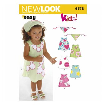 New Look Toddler&rsquo;s Dress Sewing Pattern 6578