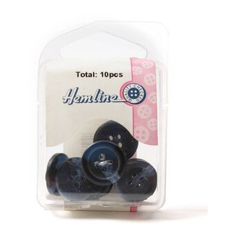 Hemline Assorted Basic Knitwear Button 10 Pack