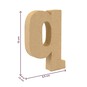 Lowercase Mini Mache Letter Q image number 5