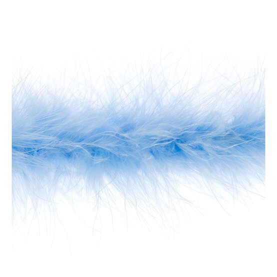 Blue Luxury Marabou Trim by the Metre image number 1