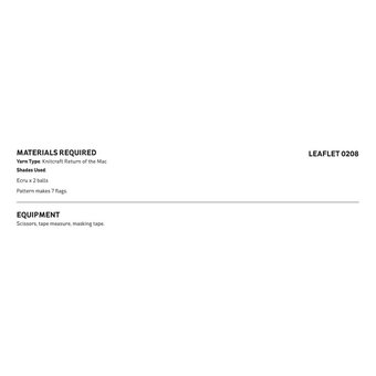 Knitcraft Macrame Bunting Digital Pattern 0203